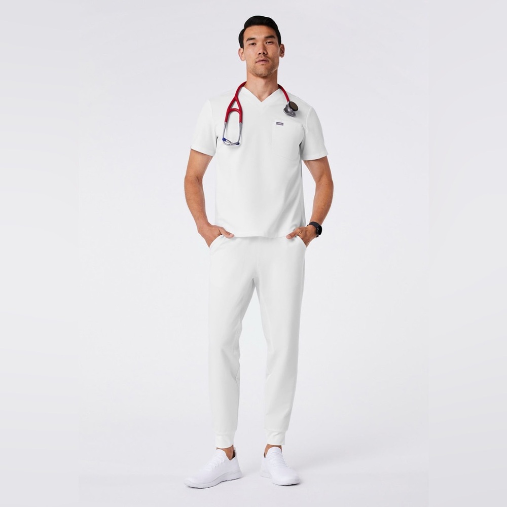 FIGS MENS OPTIC WHITE SET